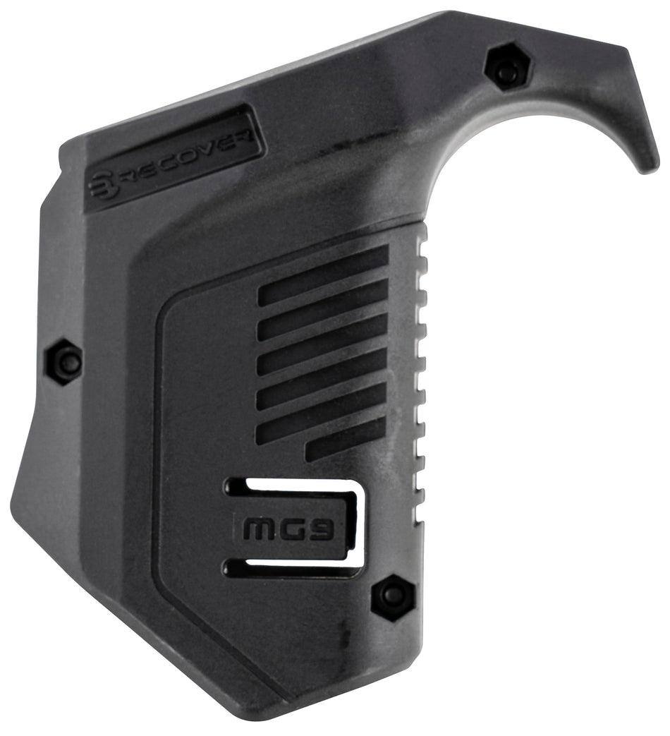 Recover Tactical MG9 Angled Mag Pouch Black Polymer Picatinny Rail Mount for Glock