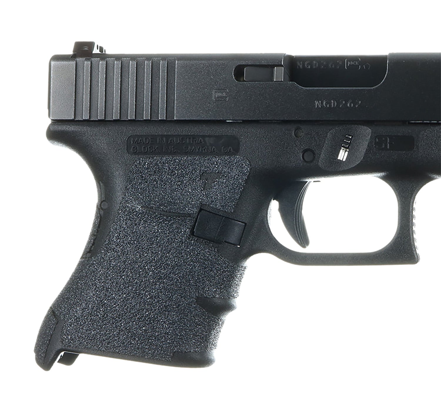 Talon Grips 106G Adhesive Granulate Grip for Glock 29 and 30 Gen 3, Black Textured
