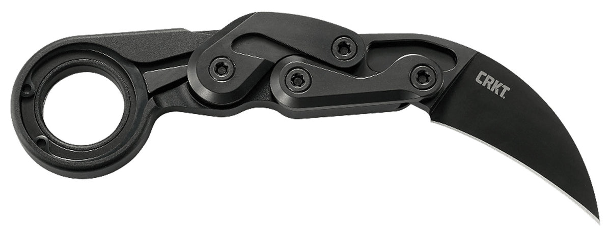 CRKT 4042 Provoke First Responder Folding Karambit 2.41" Black TiN D2 Steel Blade