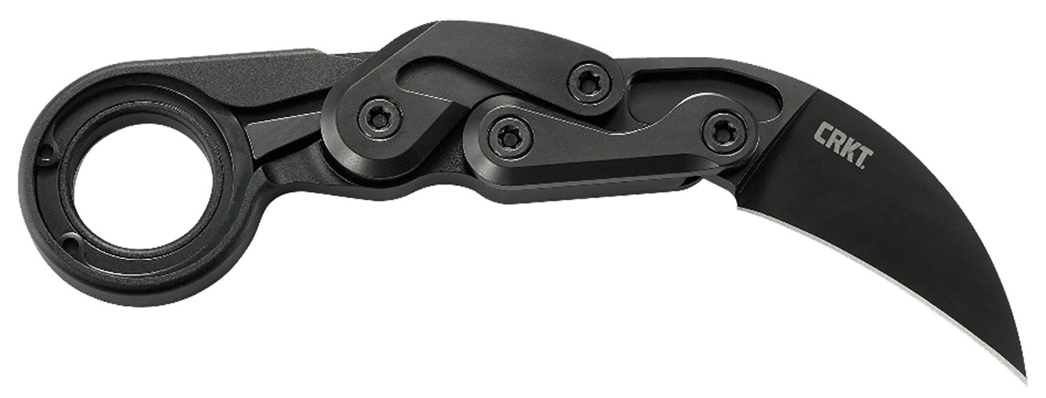 CRKT 4042 Provoke First Responder Folding Karambit 2.41" Black TiN D2 Steel Blade