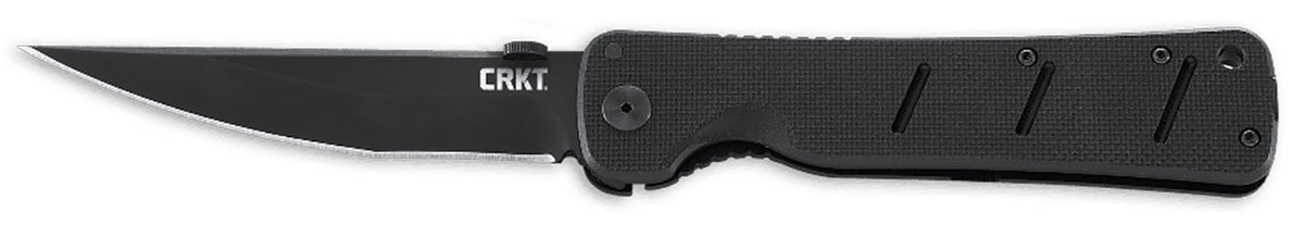 CRKT 2906 Otanashi noh Ken 4.52" Folding Tactical Knife Black Matte AUS-8A Blade G10/SS Handle