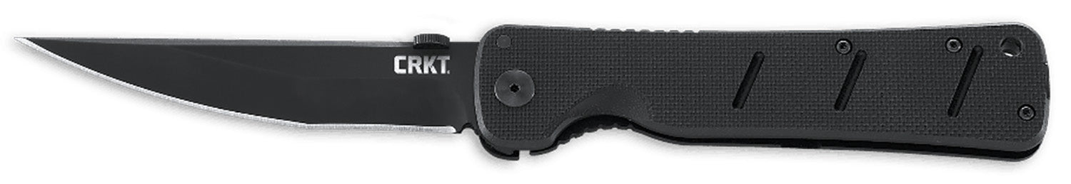 CRKT 2906 Otanashi noh Ken 4.52" Folding Tactical Knife Black Matte AUS-8A Blade G10/SS Handle