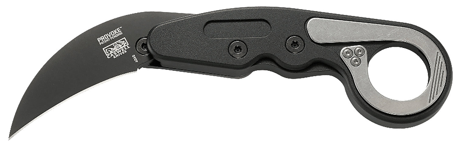 CRKT 4040 Provoke Folding Karambit 2.41" Black TiN D2 Steel Hawkbill Blade Aluminum Handle