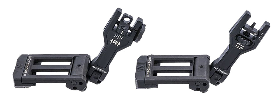 Strike Industries SIDEWINDERIIBK Sidewinder II 45 Degree Offset Backup Iron Sights Black