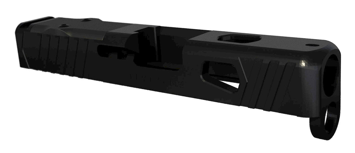 Rival Arms RA10G604A Precision Slide A1 for Glock 26 Gen3-4 Docter Cut Black QPQ 17-4 Stainless Steel