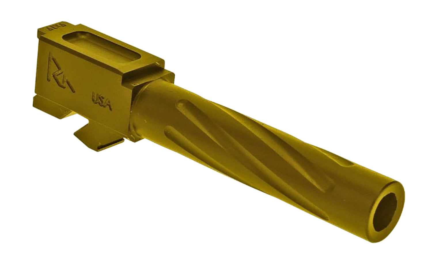 Rival Arms RA20G101E Precision V1 Drop-In Barrel 9mm Luger 4.49" Gold PVD 416R Stainless Steel for Glock 17 Gen3-4