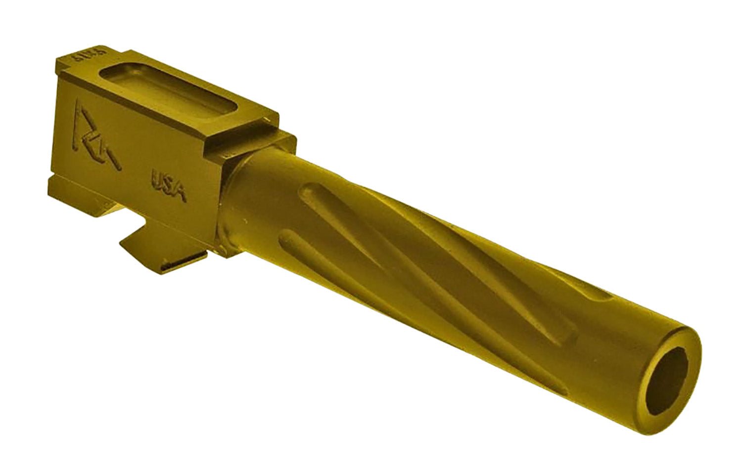 Rival Arms RA20G201E Precision V1 Drop-In Barrel 9mm Luger 4.02" Gold PVD 416R Stainless Steel for Glock 19 Gen3-4