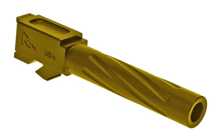 Rival Arms RA20G201E Precision V1 Drop-In Barrel 9mm Luger 4.02" Gold PVD 416R Stainless Steel for Glock 19 Gen3-4