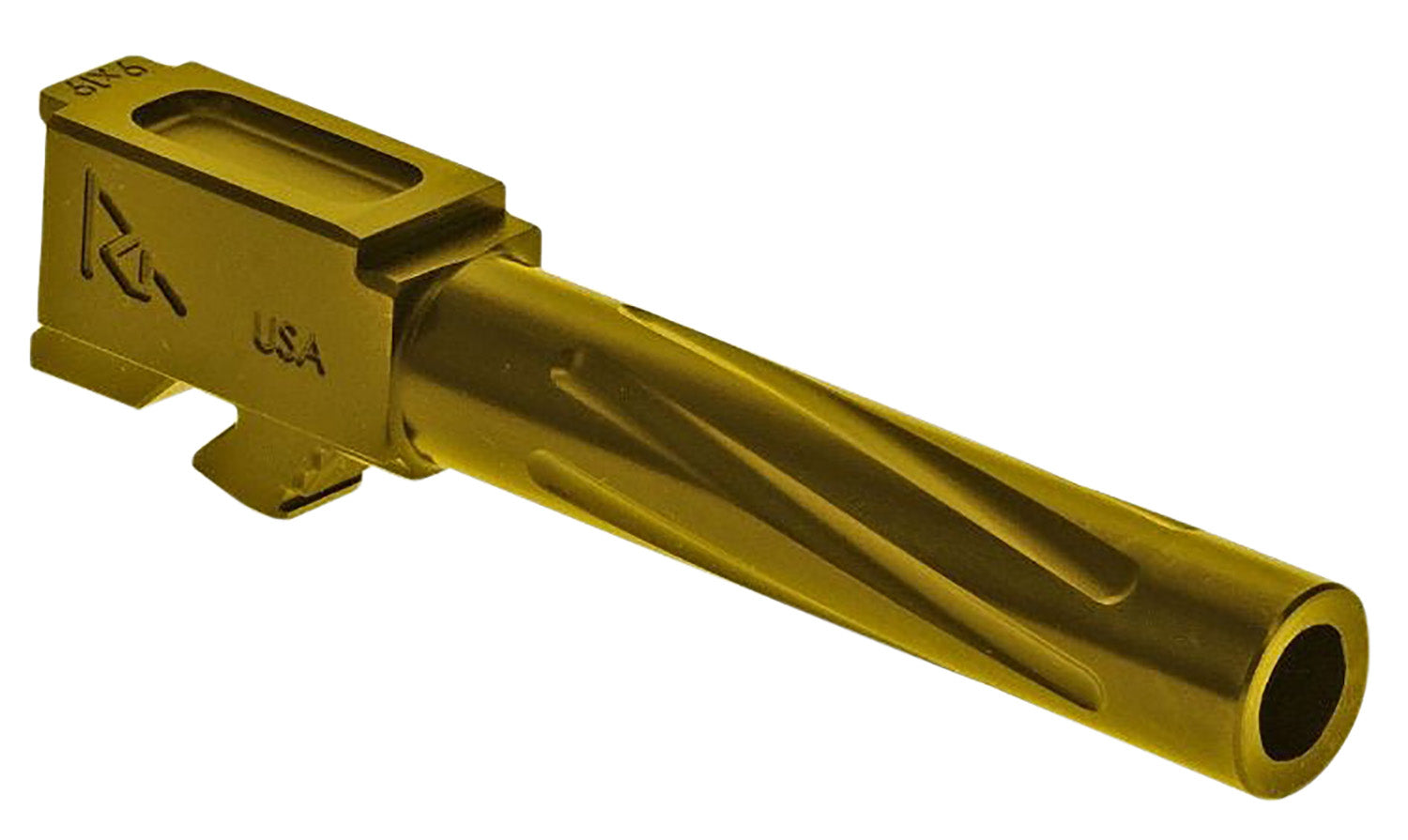Rival Arms RA20G203E Precision V1 Drop-In Barrel 9mm Luger 4.02" Gold PVD 416R Stainless Steel for Glock 19 Gen5