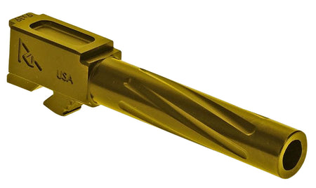 Rival Arms RA20G203E Precision V1 Drop-In Barrel 9mm Luger 4.02" Gold PVD 416R Stainless Steel for Glock 19 Gen5