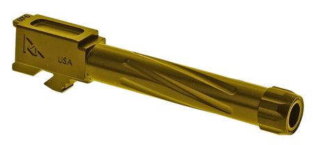 Rival Arms RA20G204E Precision V1 9mm Luger Drop-In Barrel 4.02" Gold PVD for Glock 19 Gen5