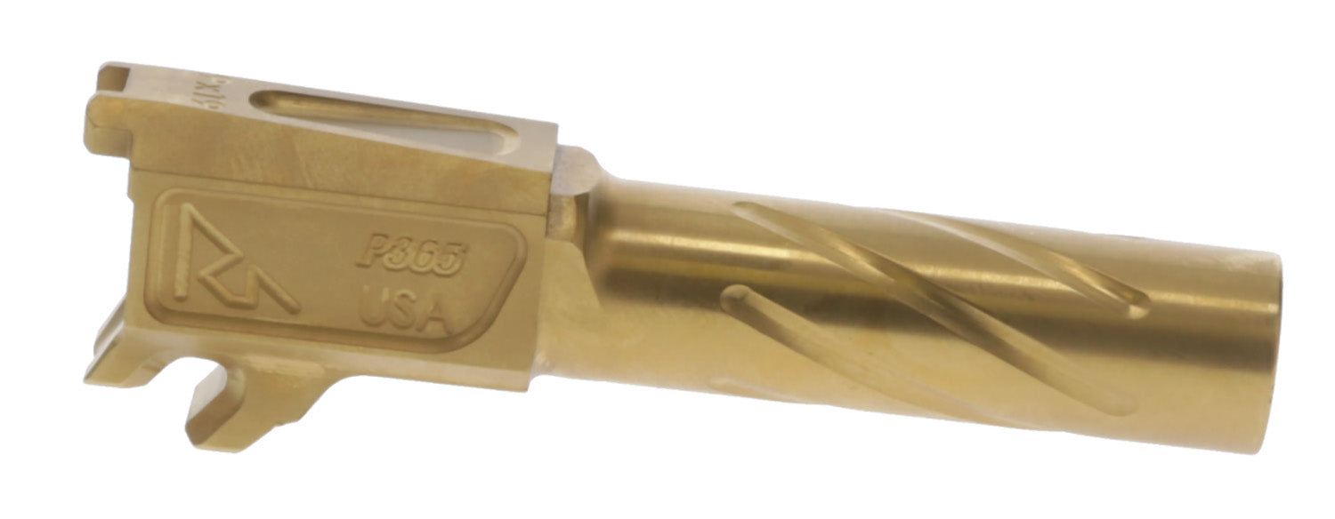 Rival Arms RA20P001E Precision 9mm Luger Drop-In Barrel 3.10" Gold PVD 4340H Steel for Sig P365