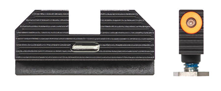 Night Fision GLK001010OGXG Costa Ludus Night Sights for Glock 17/19 Green/Orange Front & Green Tritium Bar Rear