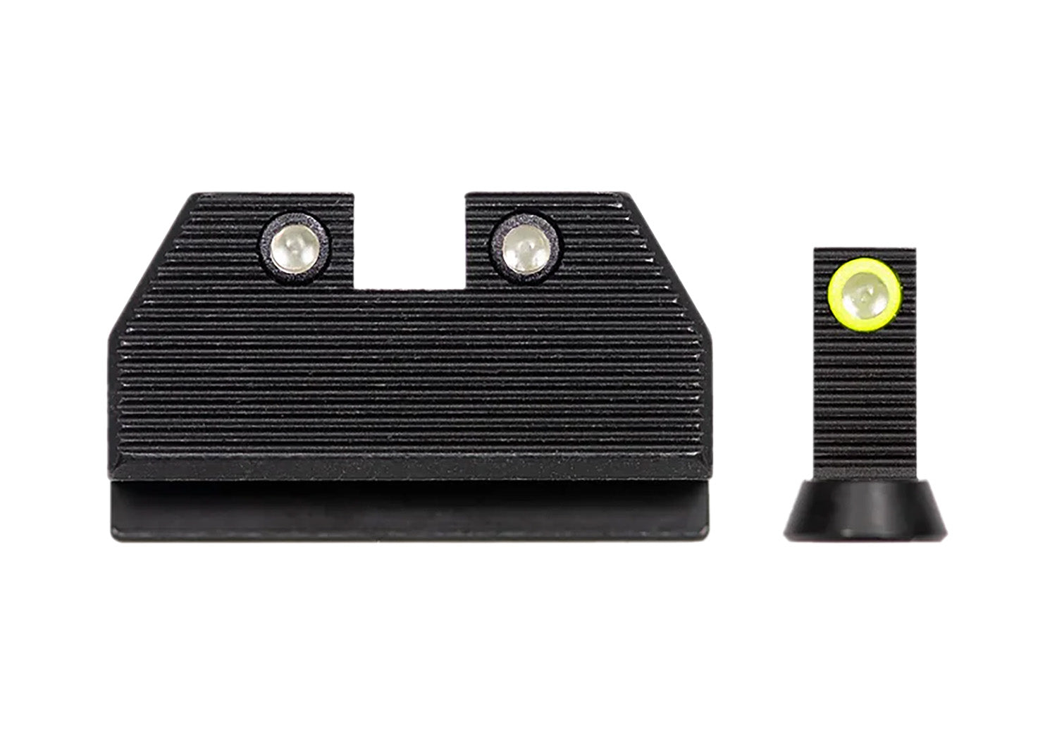 Night Fision CZU077286355YGZG Optics Ready Stealth Series Tritium Night Sights for CZ P-10C/F/S Yellow Front & Black Rear