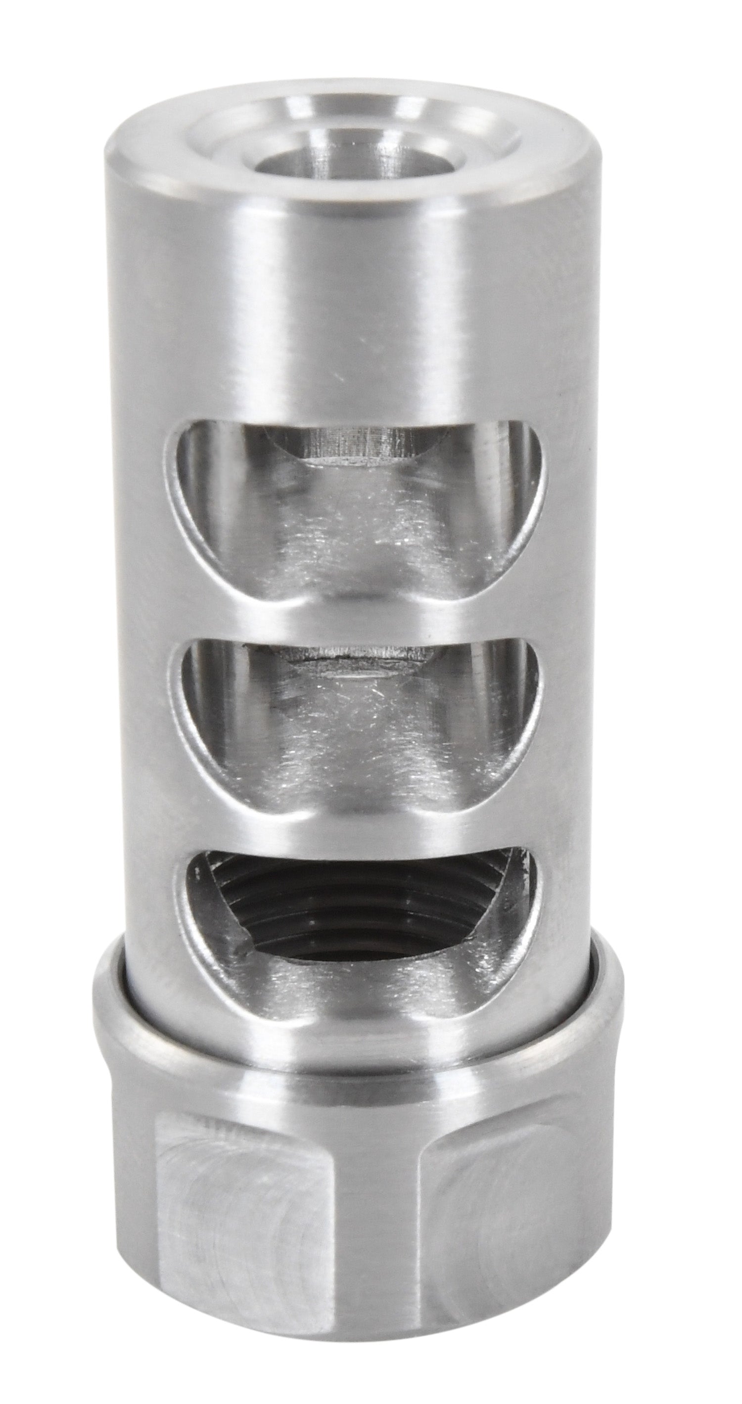 APA Gen 2 Micro Bastard Self Timing Muzzle Brake Stainless 1/2"-28 tpi 30 Cal AR & Hunting Rifles