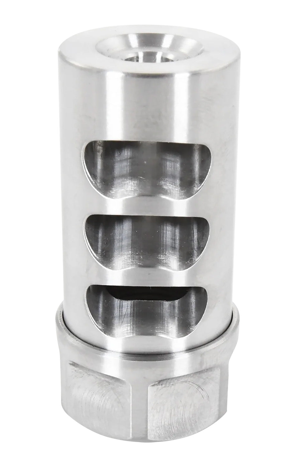 APA Gen 2 Little Bastard Self Timing Muzzle Brake Stainless Steel 5/8"-24 tpi 30 Cal Rifle