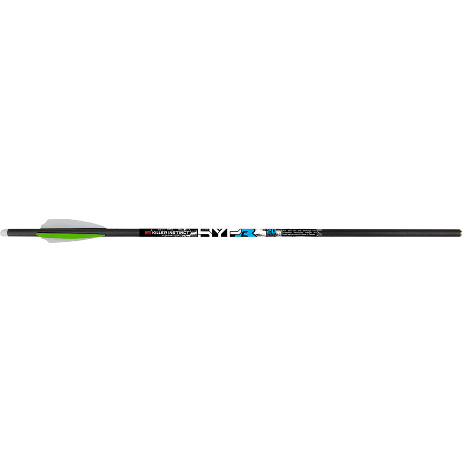 Killer Instinct HYPR Lite Crossbow Bolts 20 in. Carbon 370 Grain 6-Pack