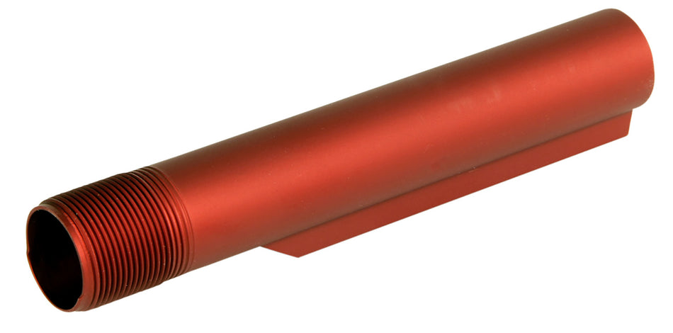 LBE Unlimited MBUF002RED Mil-Spec Buffer Tube 6-Position AR-15 Red