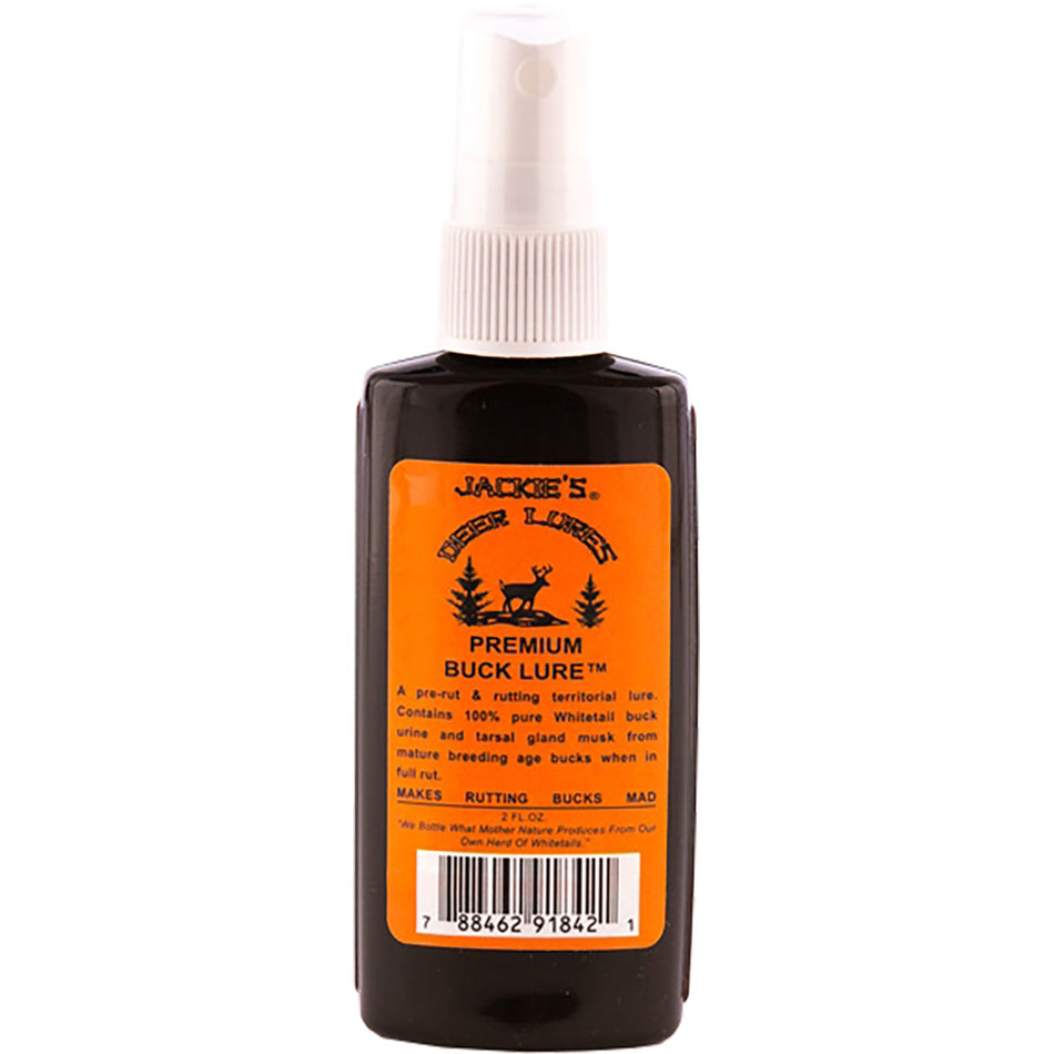 Jackie's Premium Buck Rut Urine with Sprayer 2 oz.