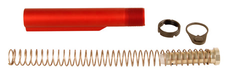 LBE Unlimited MILBUFKTRED Mil-Spec Buffer Tube Kit 6-Position AR-15 Red