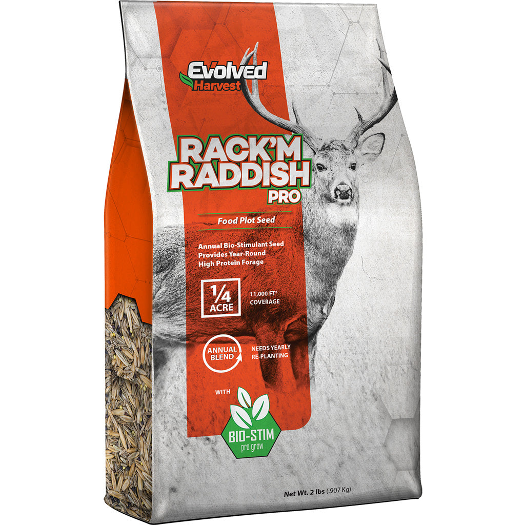 Evolved Rack'M Radish and Turnip Hybrid Food Plot Seed 2 lb.
