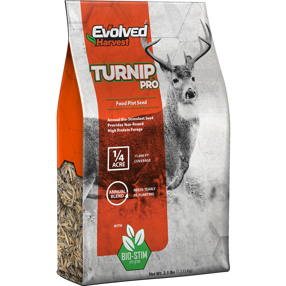 Evolved Turnip Pro Annual Turnip Food Plot Seed 2.5 lb.