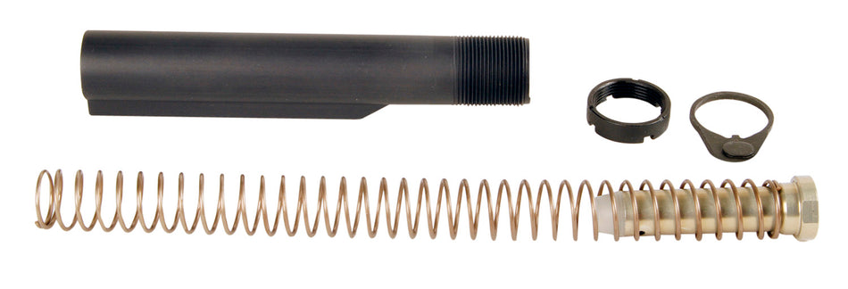 LBE Unlimited MILBUFKTCG Mil-Spec Buffer Tube Kit 6-Position AR-15 Gray