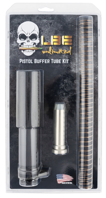 LBE Unlimited PBUFKTCG Pistol Buffer Tube Kit for AR-Platform - Gray