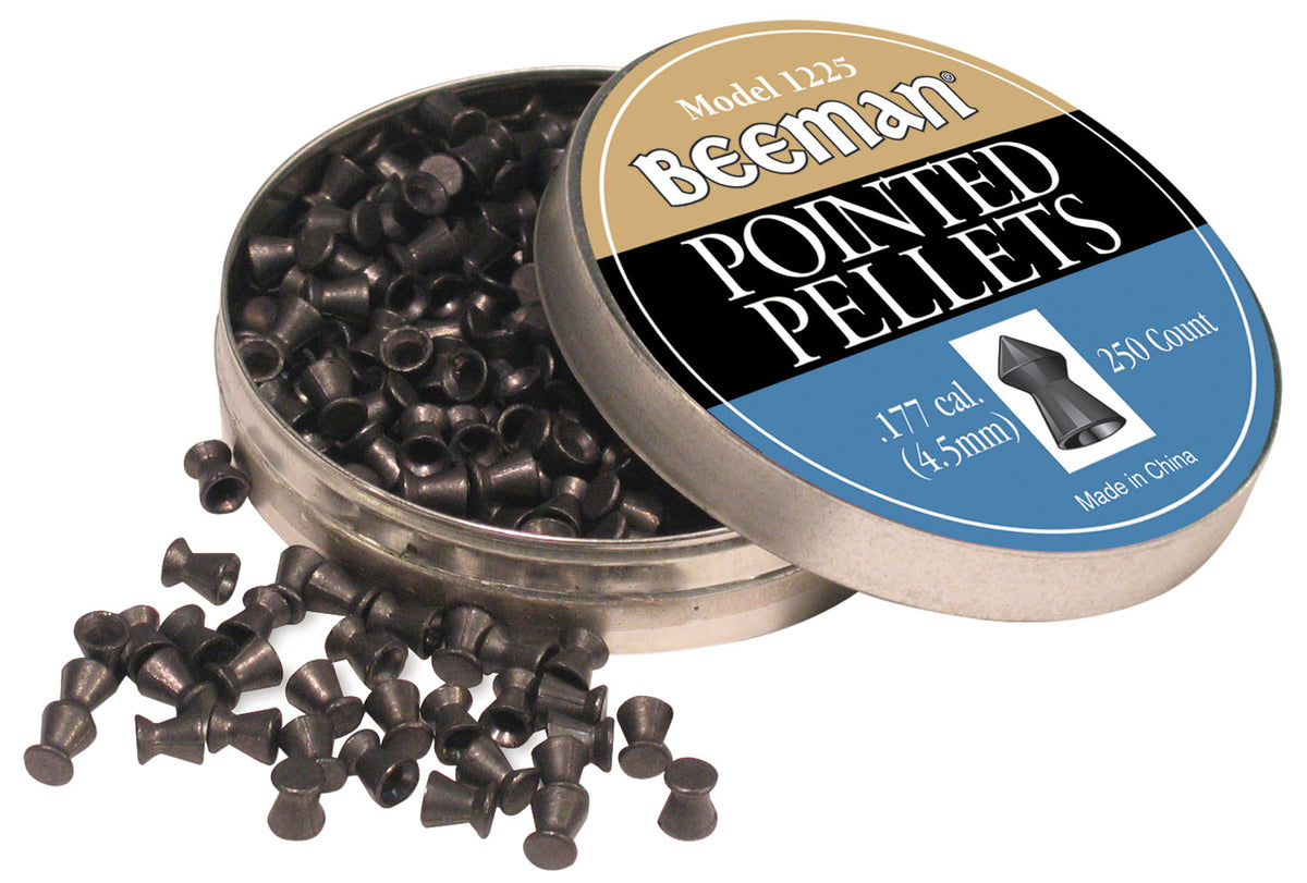 Beeman 1225 Pointed .177 Lead Airgun Pellets 8.3 Grain 250 Per Tin