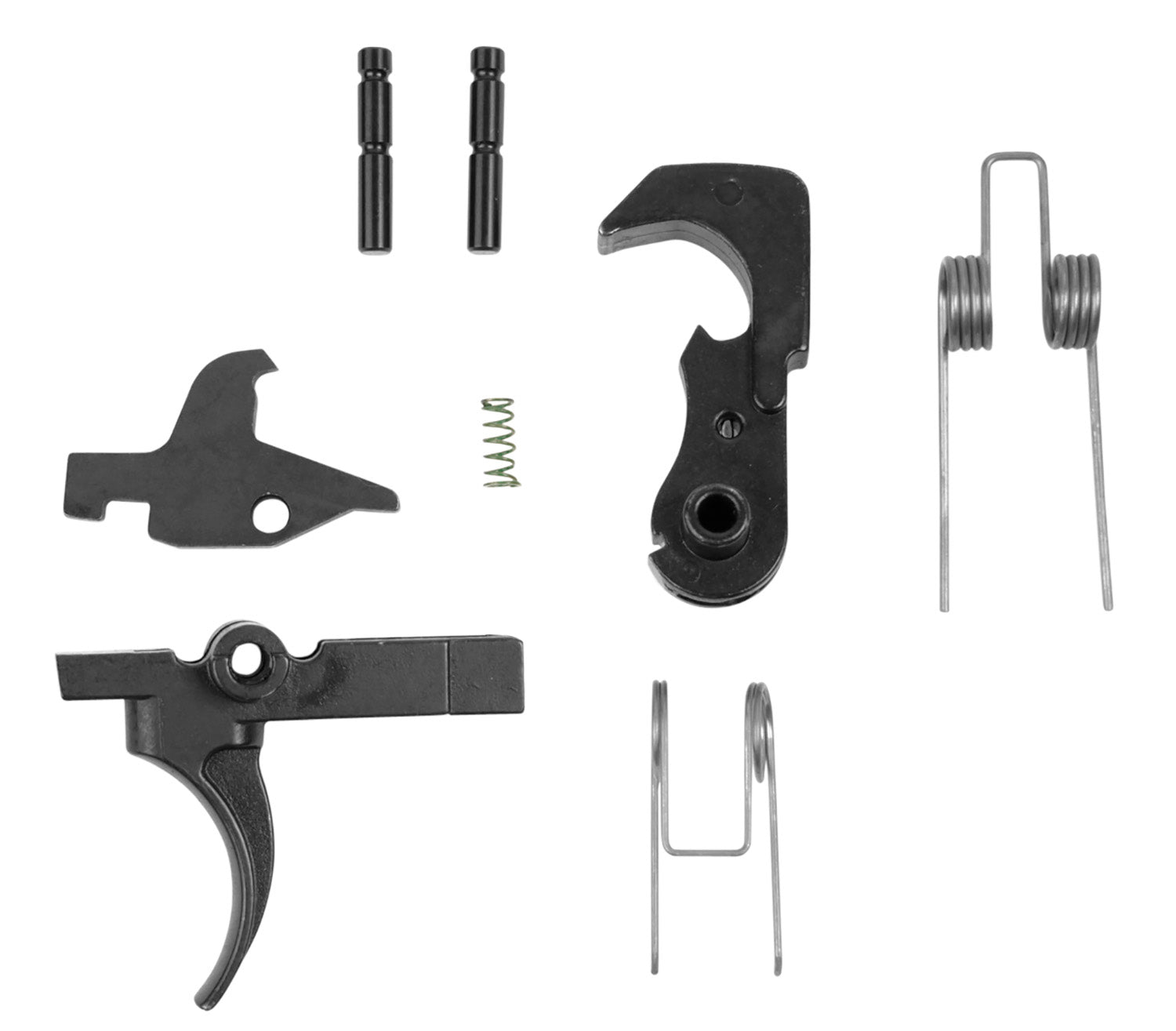 LBE Unlimited ARTRGRP Mil-Spec Trigger Group with Curved Trigger for AR-15, Black Finish
