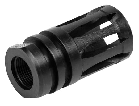 LBE Unlimited ARA2FH A2 Birdcage Flash Hider for 5.56x45mm NATO AR-15, Black 4140 Steel