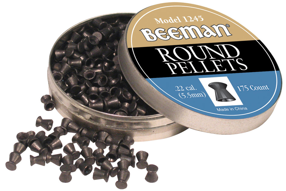 Beeman 1245 Round .22 Lead Airgun Pellets 175 Per Tin