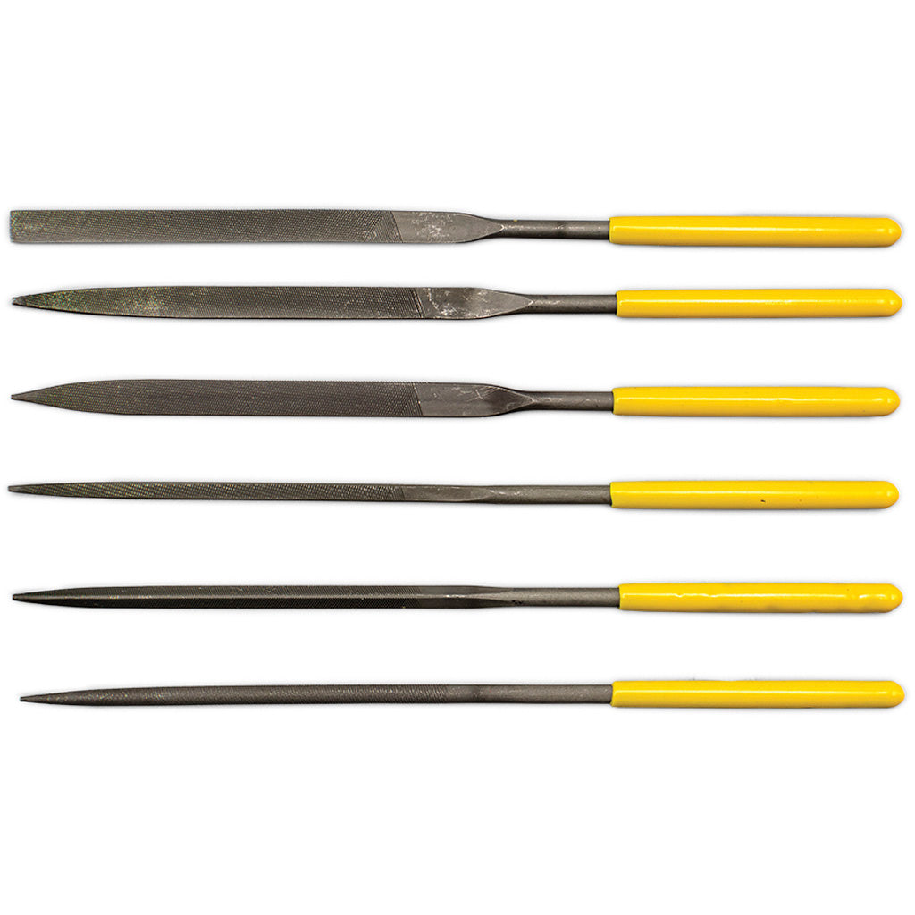 Otis 6 Piece Needle File Set for Gunsmithing with PVC Pouch
