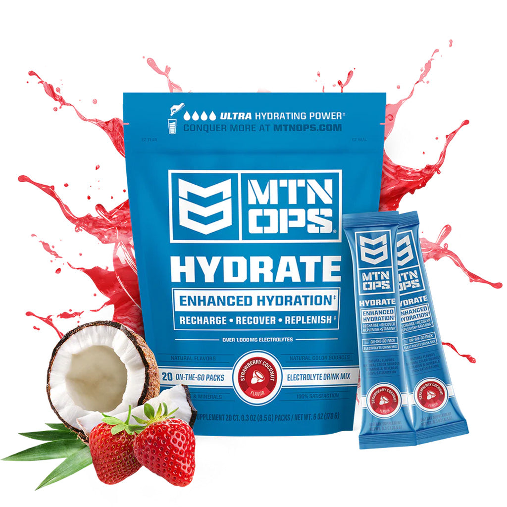MTN OPS Hydrate Strawberry Coconut Trail Pack - 20 Count