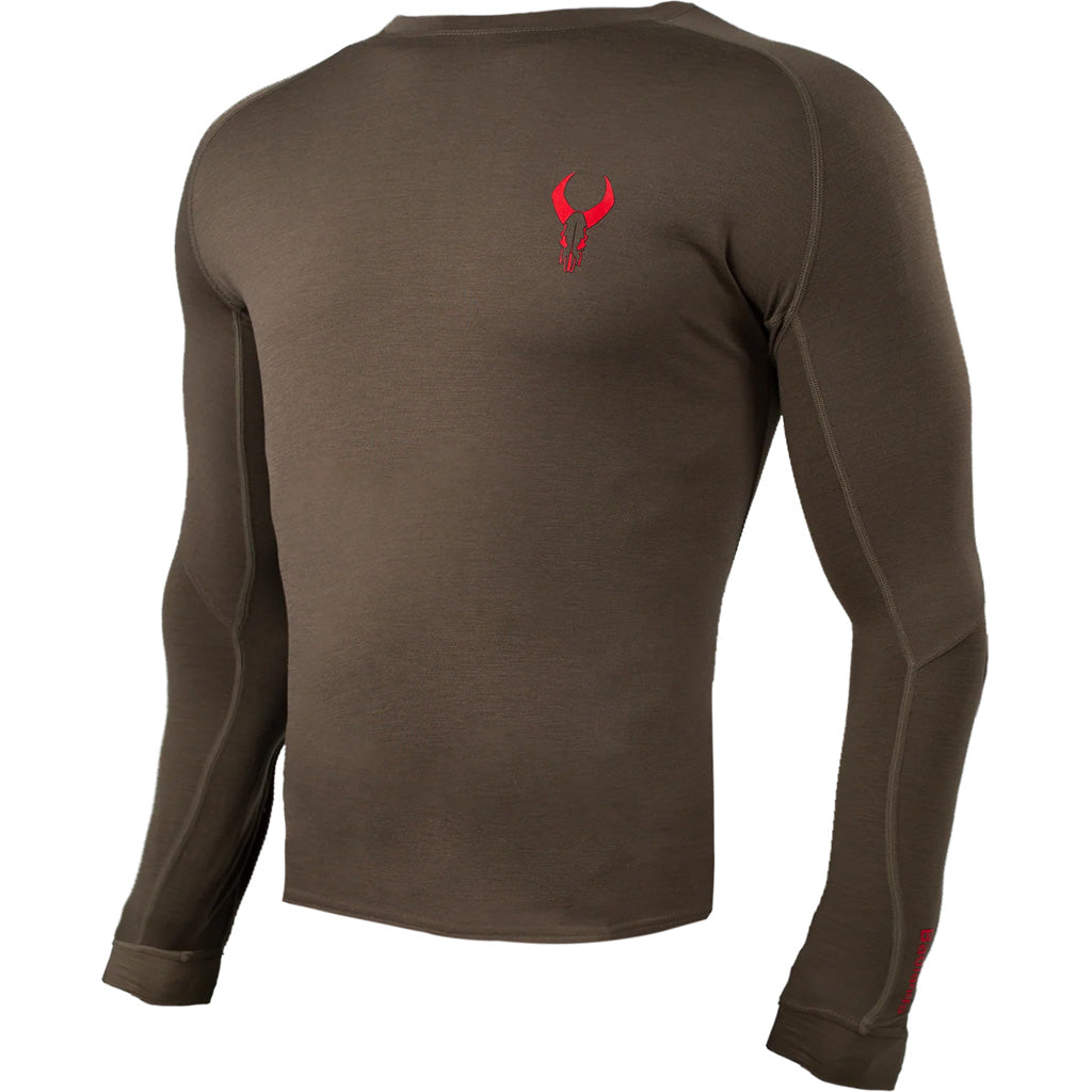 Badlands Pecora Lightweight Merino Long Sleeve Crew - MUD, Large