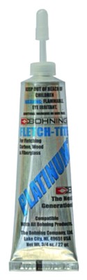 Bohning Fletch-Tite Platinum Fletching Glue 3/4 oz Tube