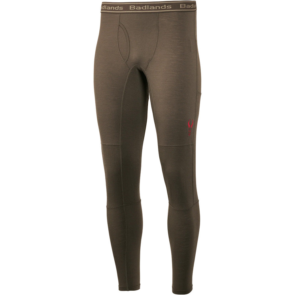 Badlands Pecora Lightweight Merino Base Layer Leggings - Mud, 2X-Large