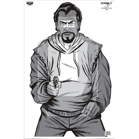 Birchwood Casey Eze-Scorer Bad Guy IPSC Silhouette Target 23x35 in. 100-Pack