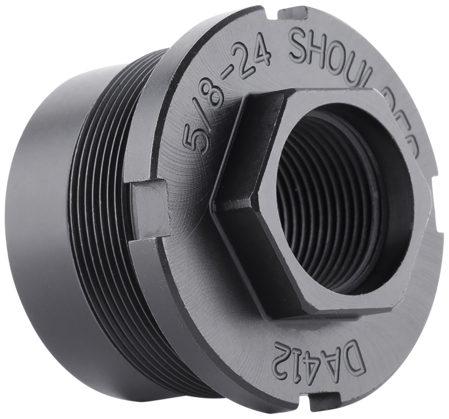 Dead Air DA412 Ghost-M & Pyro Silencer Fixed Mount 5/8"-24 tpi Black