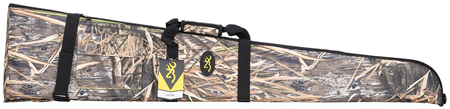 Browning 1410905952 Mossy Oak Shadow Grass Habitat Floating Two-Shotgun Case Polyester Foam Padded