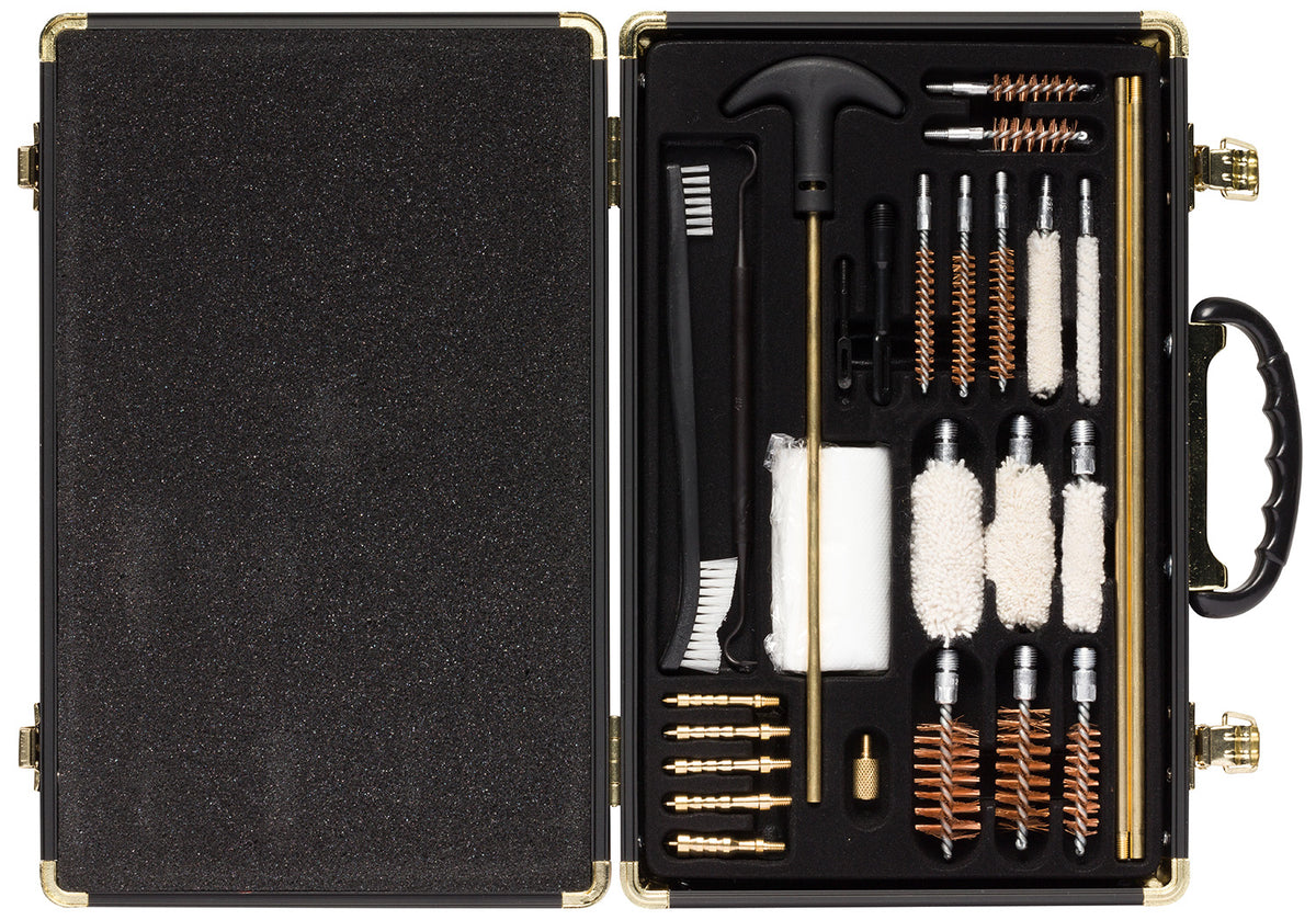 Browning 12482 Universal Field Cleaning Kit Multi-Caliber/12 Gauge 28-Piece Black
