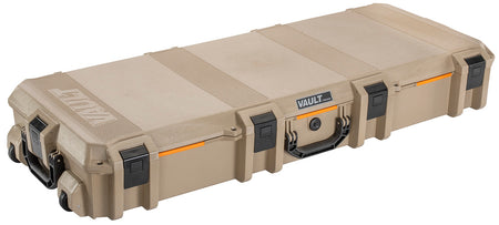 Pelican VCV730 Vault Tactical 44" Tan Polymer Dual Rifle Case with Wheels