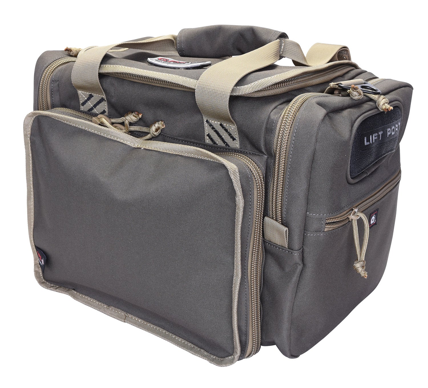 GPS Bags 1411MRBR Medium Rifle Green Nylon Range Bag with Visual ID Storage and Lockable Zippers