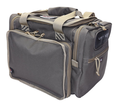 GPS Bags 1411MRBR Medium Rifle Green Nylon Range Bag with Visual ID Storage and Lockable Zippers