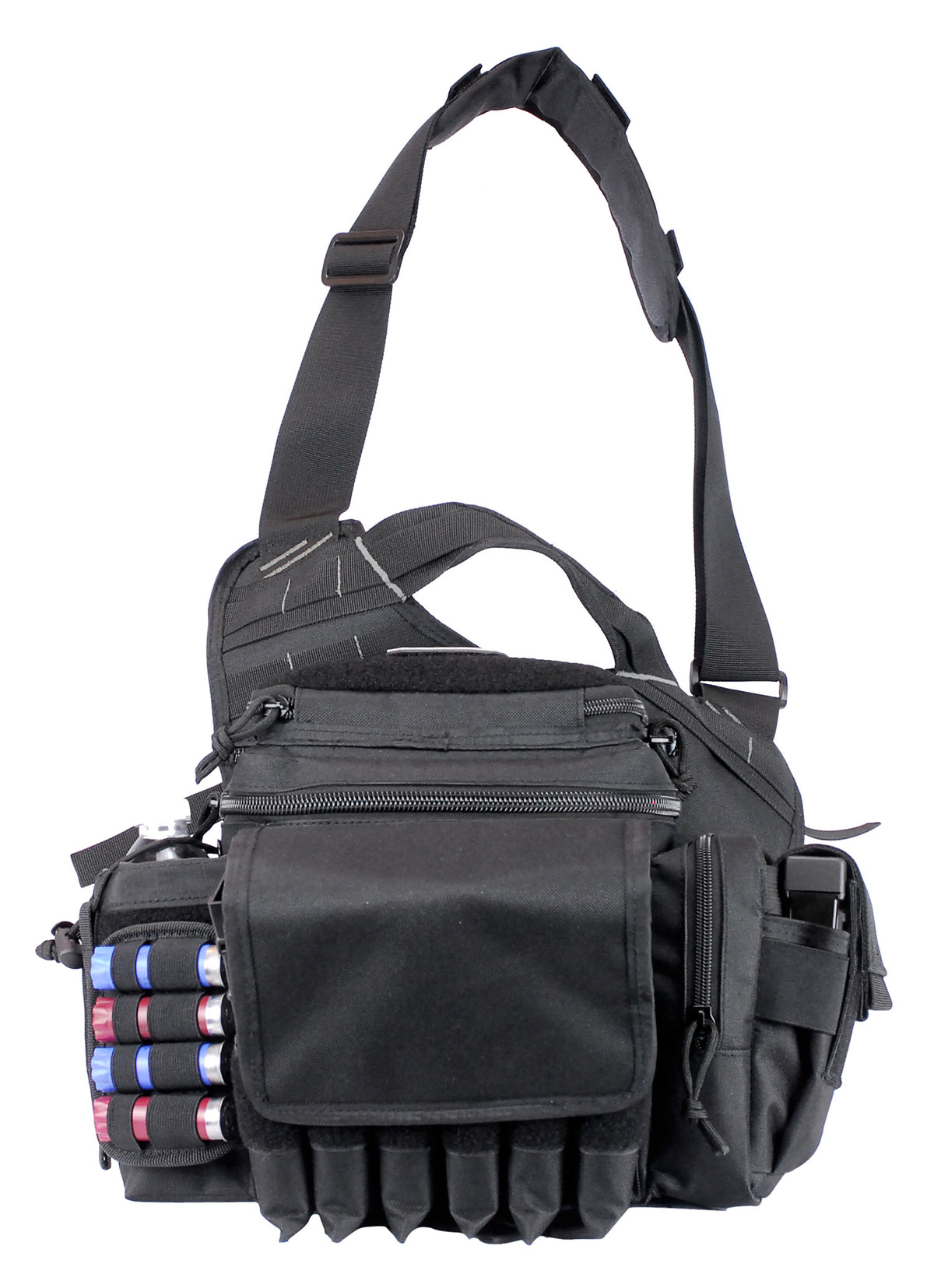 GPS Bags 1180RDPB Rapid Deployment Sling Pack Black 600D Polyester with Removable Holster, Holds 1 Handgun