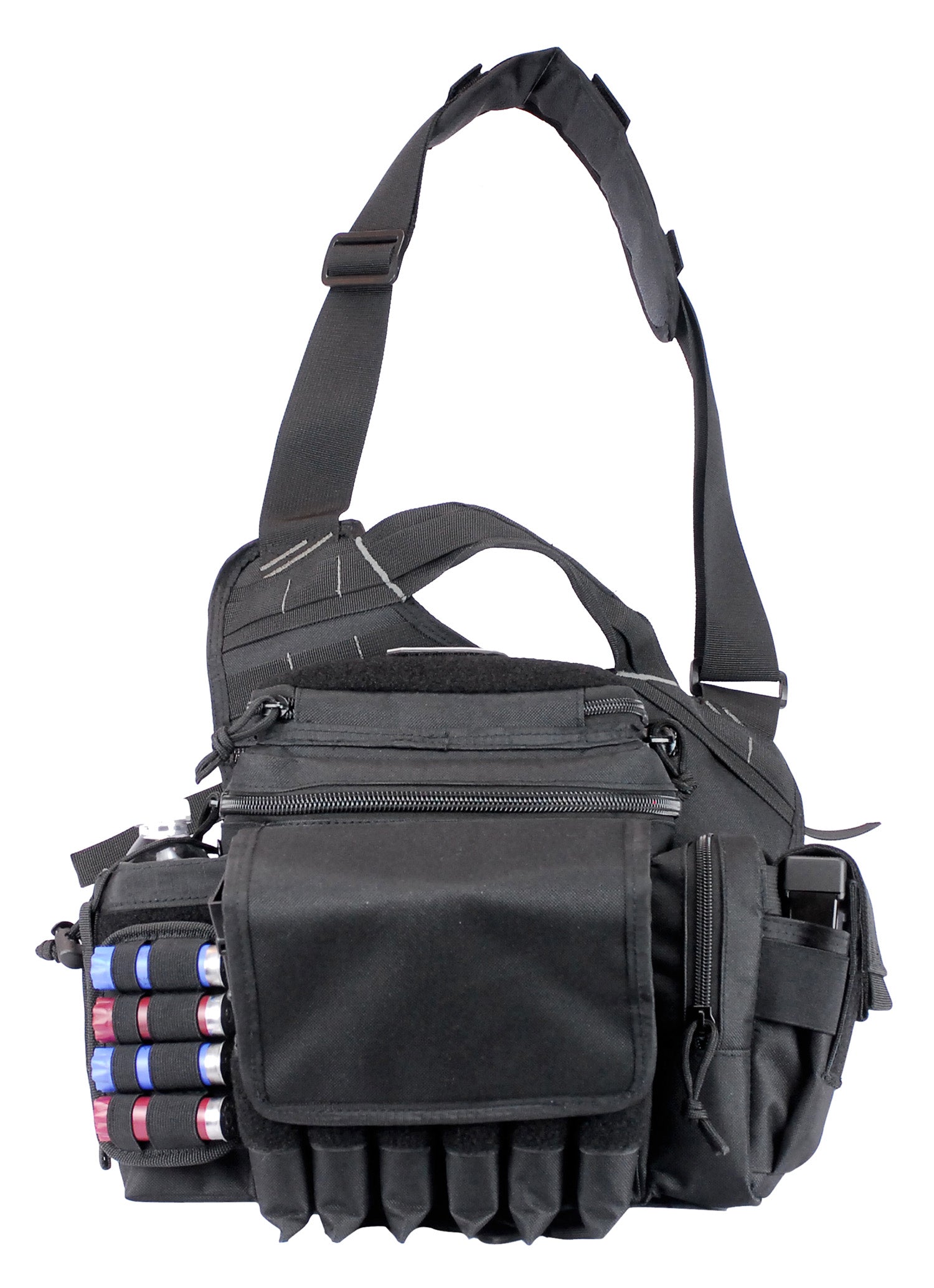 GPS Bags 1180RDPB Rapid Deployment Sling Pack Black 600D Polyester with Removable Holster, Holds 1 Handgun