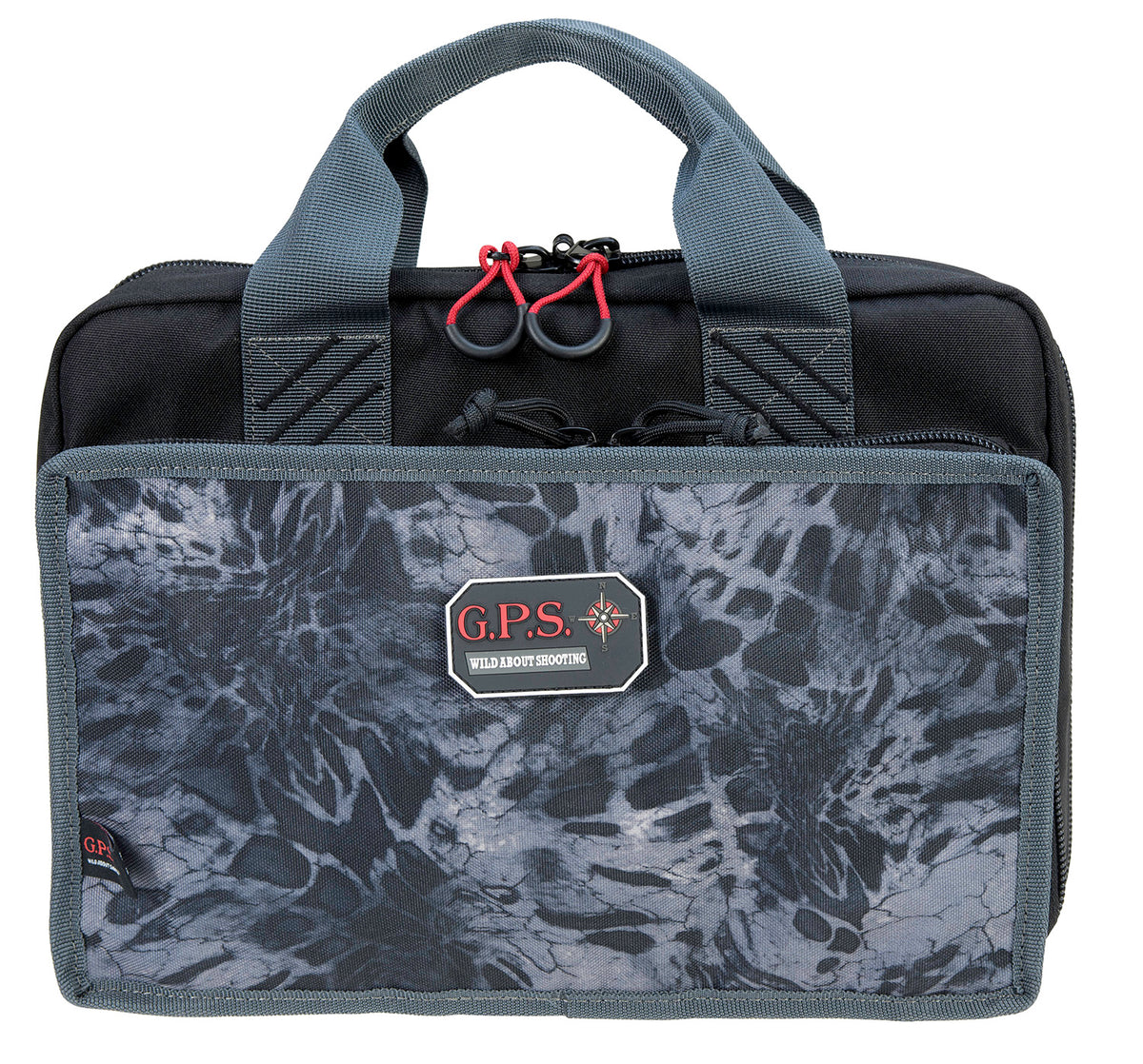 GPS Bags 1310PCPM Quad PRYM1 Blackout Pistol Range Bag with Visual ID Storage, Holds 4 Handguns