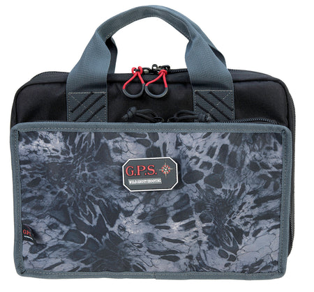 GPS Bags 1310PCPM Quad PRYM1 Blackout Pistol Range Bag with Visual ID Storage, Holds 4 Handguns