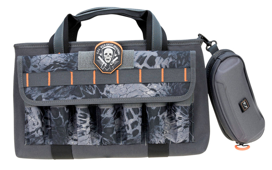 GPS Bags 1409PCPM Double PRYM1 Blackout Pistol Range Bag with Visual ID Storage, Holds 4 Handguns