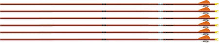 Easton Arrow FMJ 5MM 340 6-Pack with 2" Bully Vanes Autumn Orange